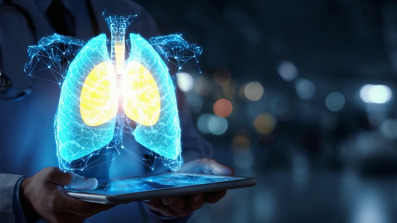 Innovative Medical Visualization: The Transition of a Digital Lung Model from Inflammation to Health Highlights Advancements in Health Technology and Patient Diagnosis