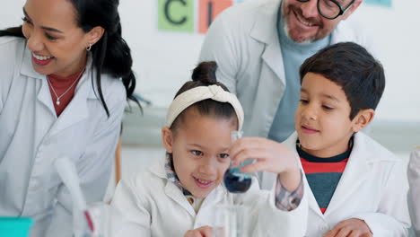 estudiantes, maestros y ciencias