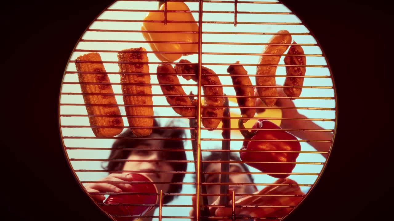 amigos disfrutando de una barbacoa