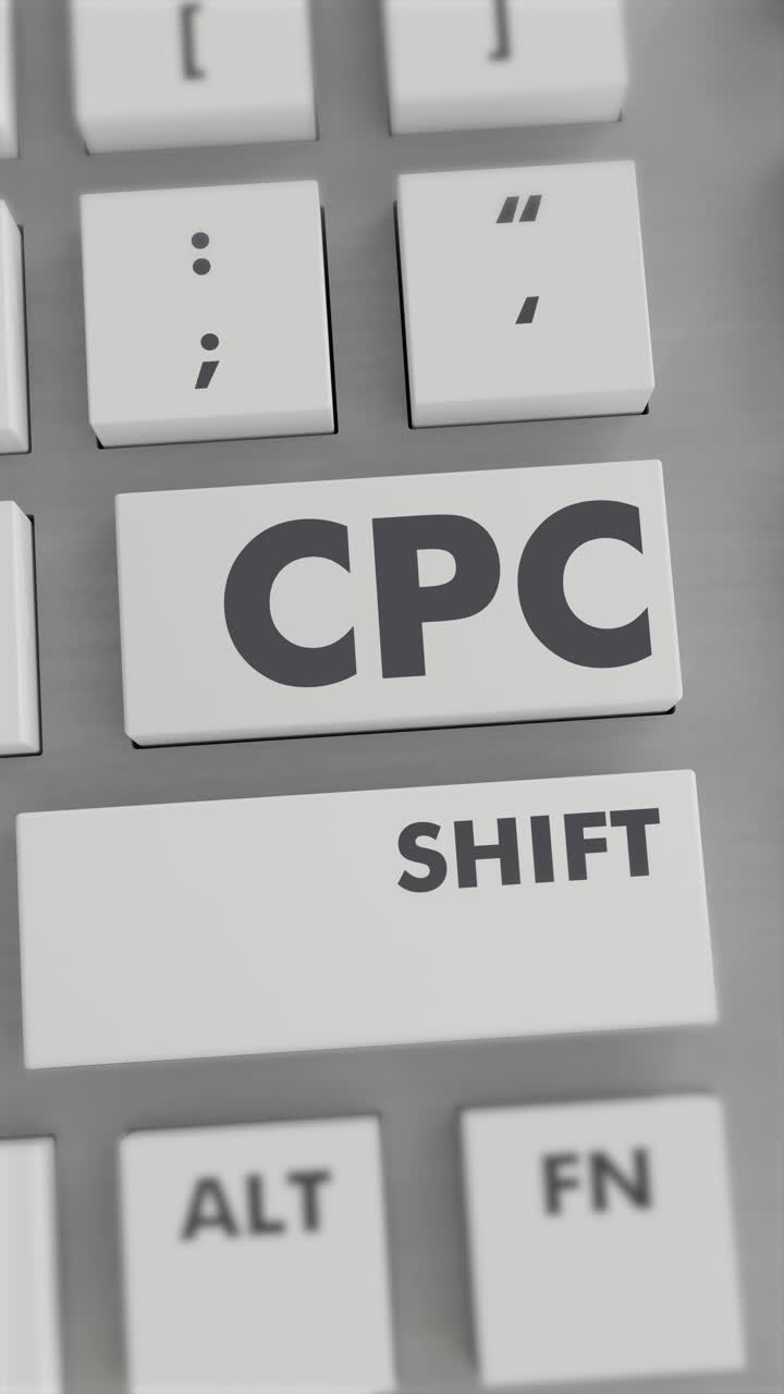 CPC BUTTON PRESSING ON KEYBOARD Vertical Video