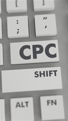 cpc button pressing on keyboard vertical video