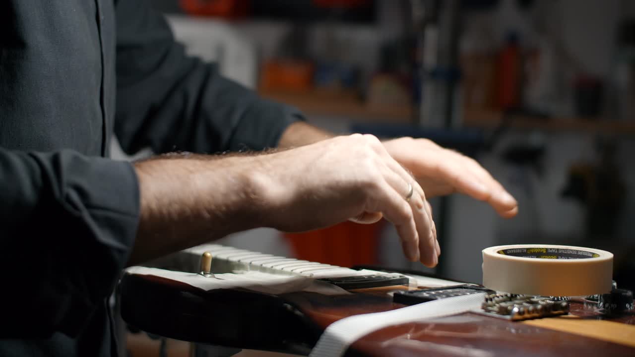 Guitar Repair in a Workshop