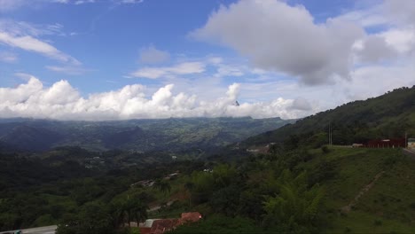 stunning mountain landscape with clouds