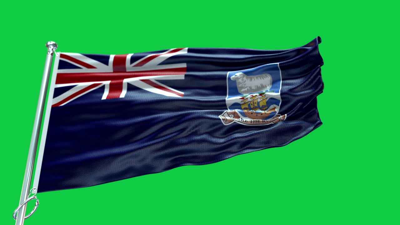 포클랜드 섬의 발 - 포클랜드 제도 발 높은 세부 사항 - 국가 발 포클란드 제도 파도 패턴 루프 할 수 있는 요소