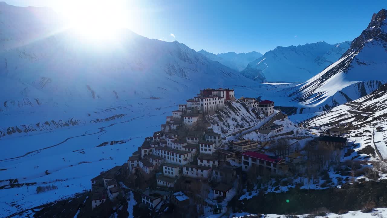 Snowy Himalayan Monastery