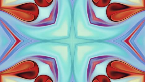 colorido abstracto flor caleidoscopio bucle sin costuras