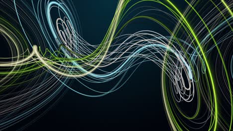 fantastic animation with stripe wave object in slow motion, 4096x2304 loop 4k