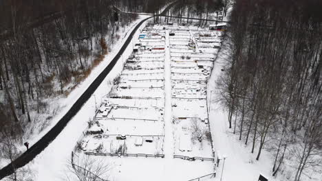 Winter-Scene-Over-Farm-Fields-Covered-In-White-Snow