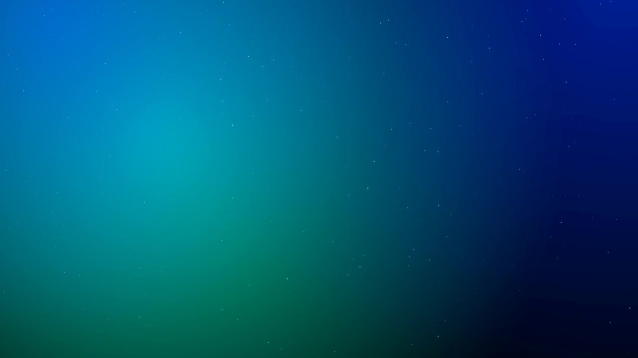 Sfondo Sfumato Astratto Blu e Verde con Particelle Fluttuanti