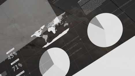 Animación-Del-Procesamiento-De-Datos-Financieros-Sobre-Fondo-De-Nubes-Oscuras