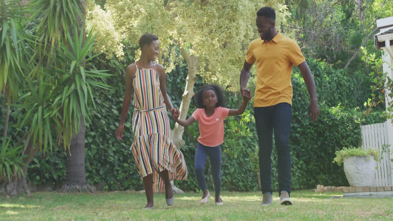 Happy family spending time together