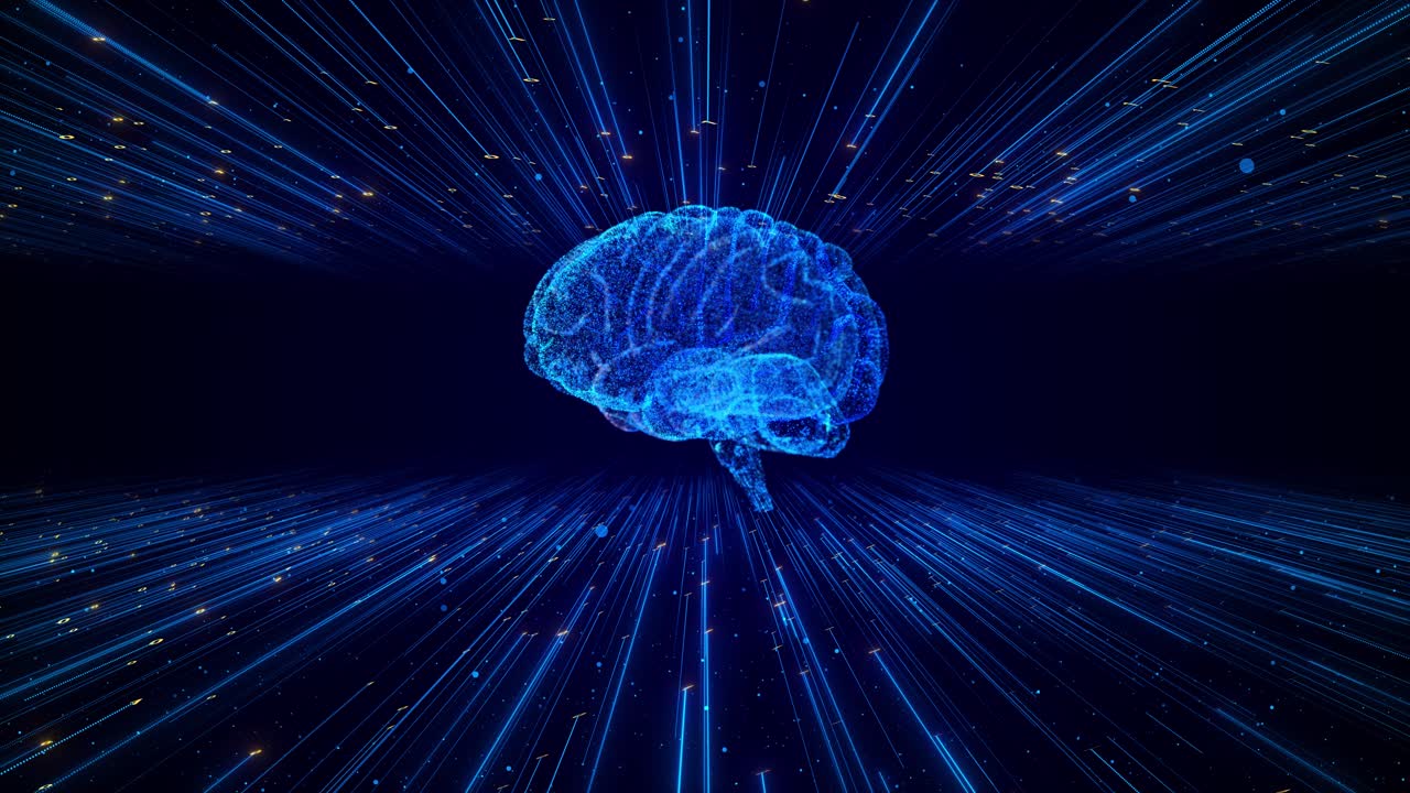 Data processing digital brain background global medicine science brain digital surface cyber