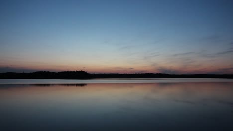 an isolated and peaceful lake