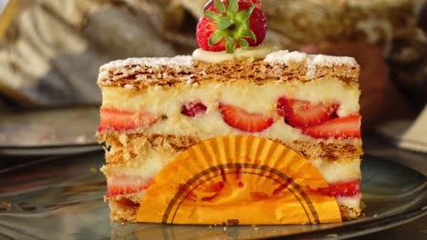 slice of strawberry tart