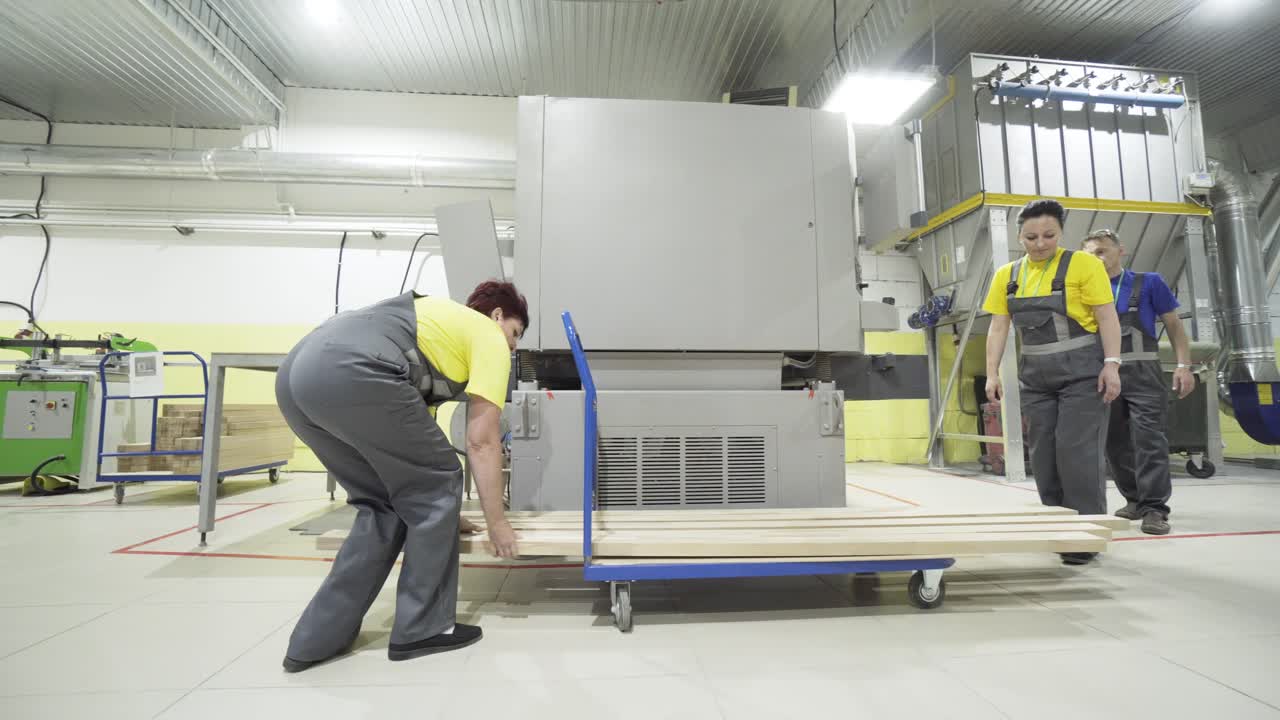 trabajadores de fábricas de carpintería