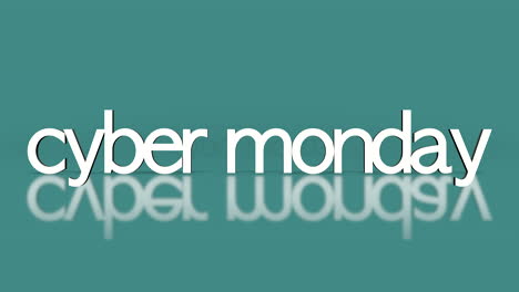 Rolling-Cyber-Monday-text-on-fresh-green-gradient