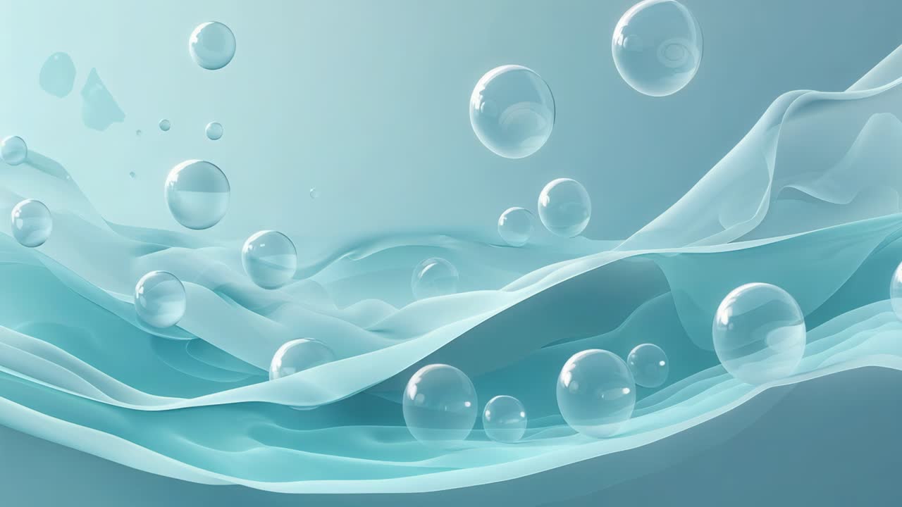 Abstract Bubbles and Water Background