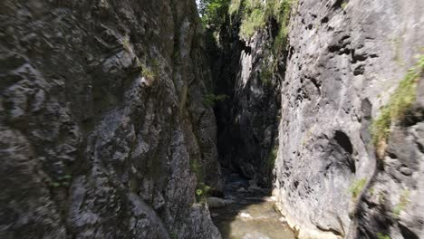 natural canyon river aerial drone