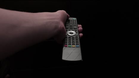 tv remote controller first person