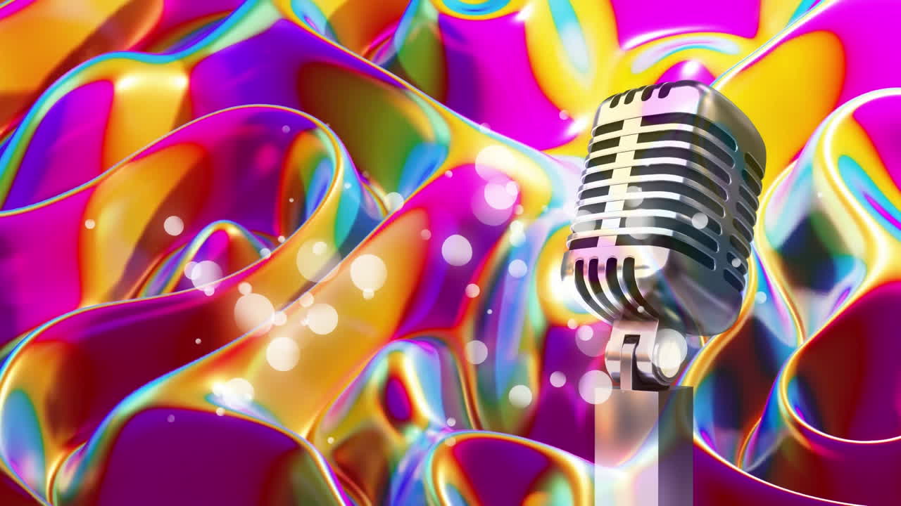 수면 운동으로 움직이는 액체 모양에 대한 마이크