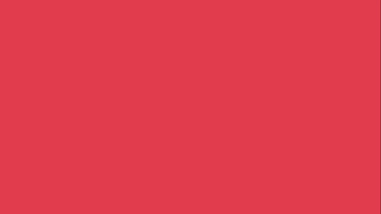 Animation red lightning isolate on black background.