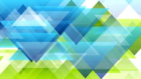 green blue triangles tech abstract minimal motion background