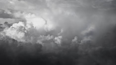 storm of dark clouds in the sky