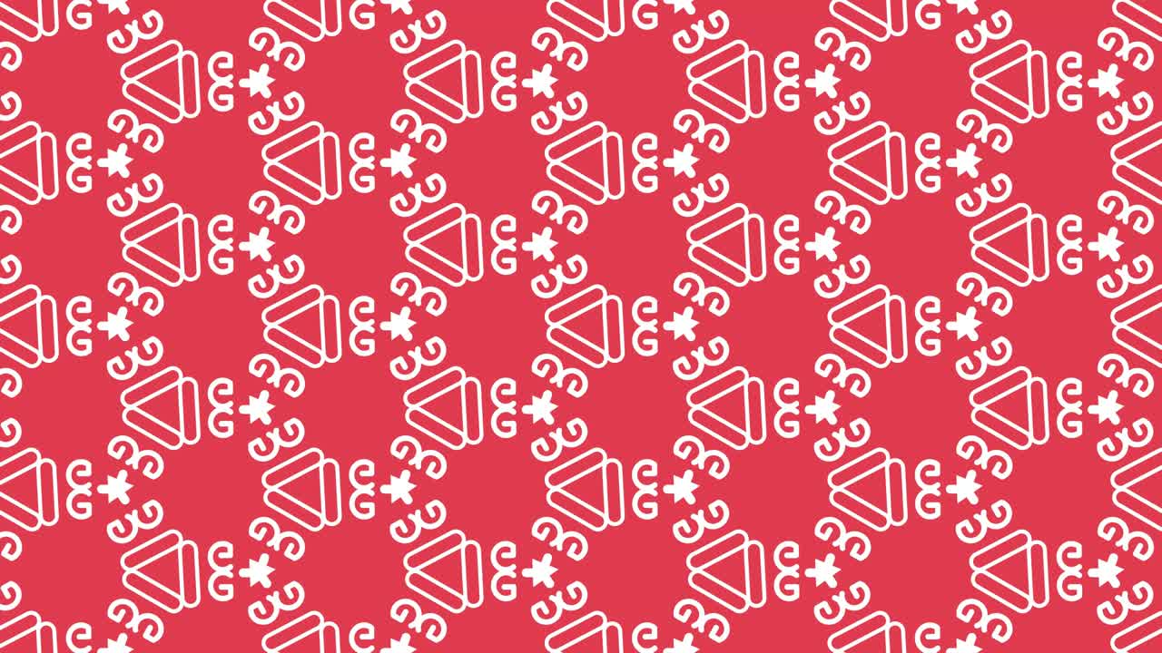 Animated seamless pattern design floating