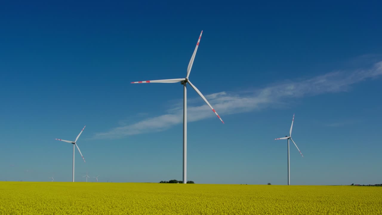 현장에서의 풍력 터빈