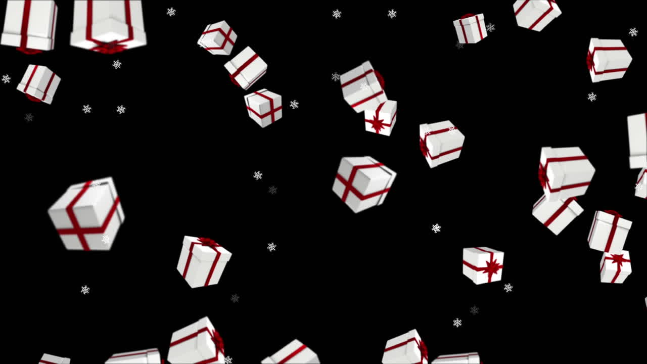 Animation of winter scenery