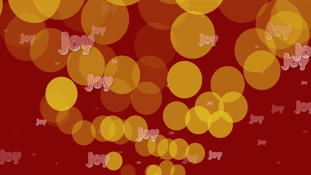 노란색 스 조명 위에 크리스마스 기 텍스트의 애니메이션