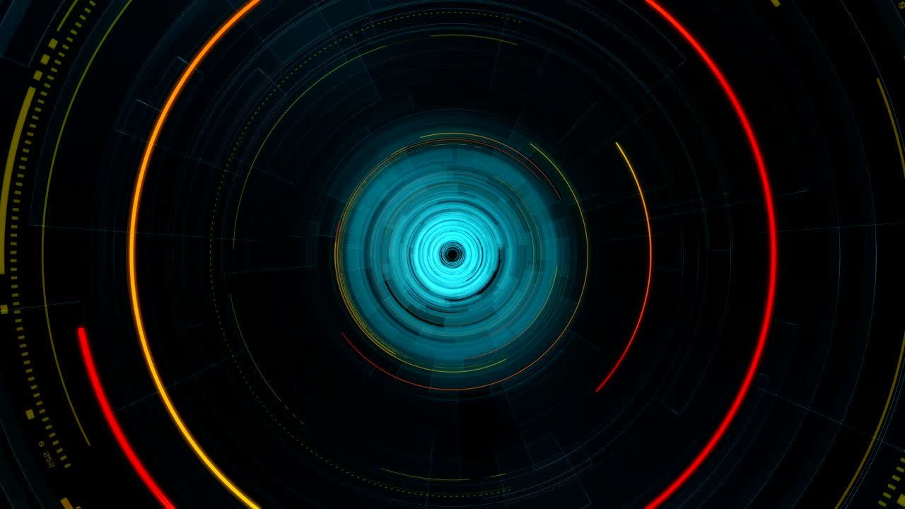 4k bucle tecnológico futurista abstracto fondo gráfico de movimiento