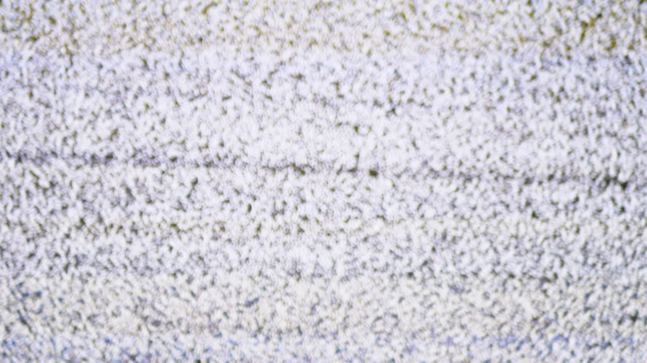 TV Screen with White Noise and Interference. Vintage TV Static Display