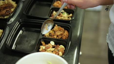 slow motion shot of someone doing weekly meal planning