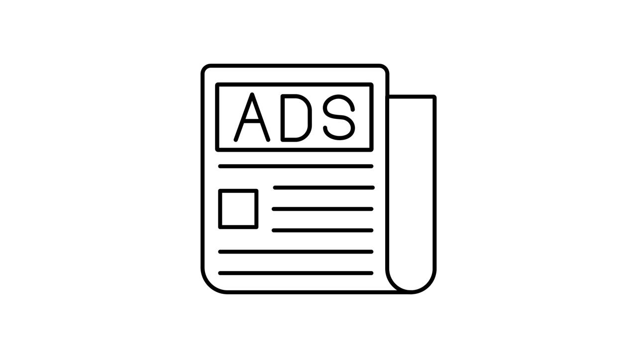 Animated Newspaper Unfolding with Ads and Content