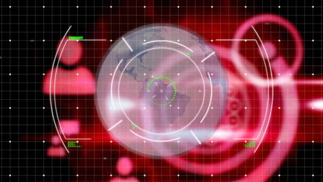 animación de iconos con escaneo de alcance digital