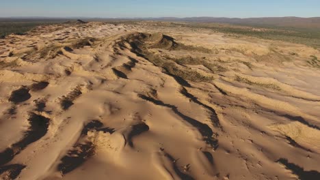 aerial view of sand dunes in the namib desert