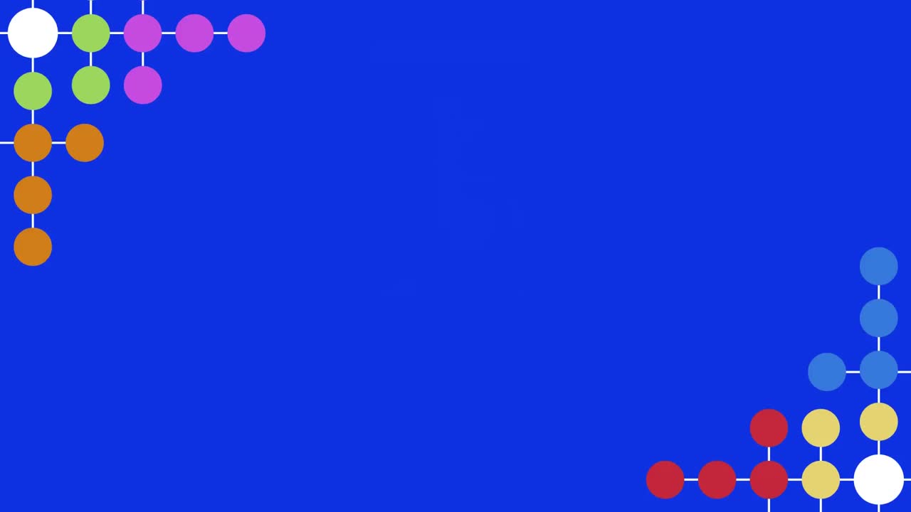 다채로운 점들이 틀리고 있습니다.