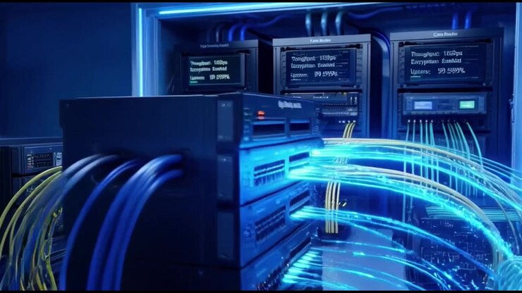 Data Flow and Network Connectivity in a Modern Server Room