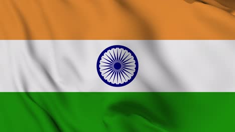 india flag seamless waving animation