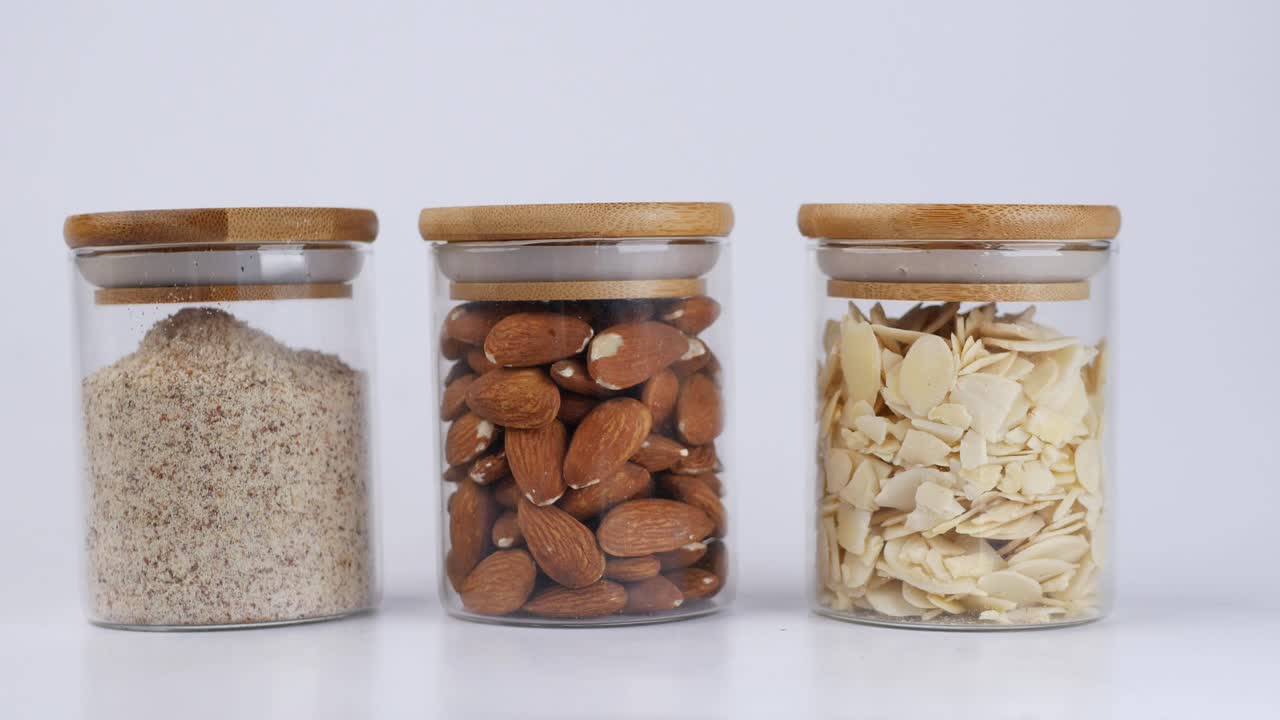 Almond Jars with Wooden Lids