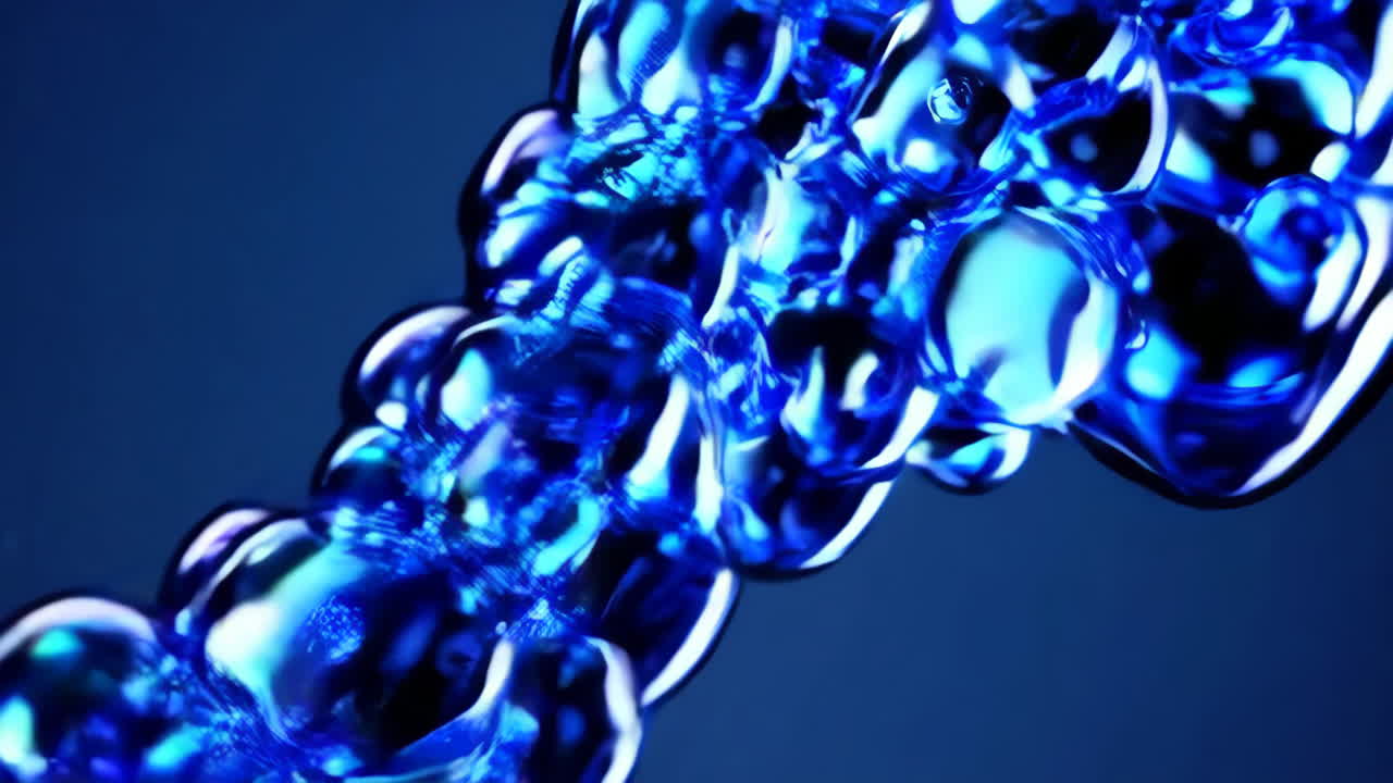 burbujas azules abstractas