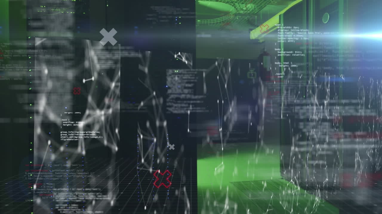 animación de servidores informáticos y procesamiento de datos