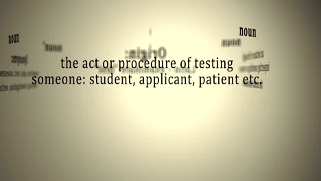 definition: examination