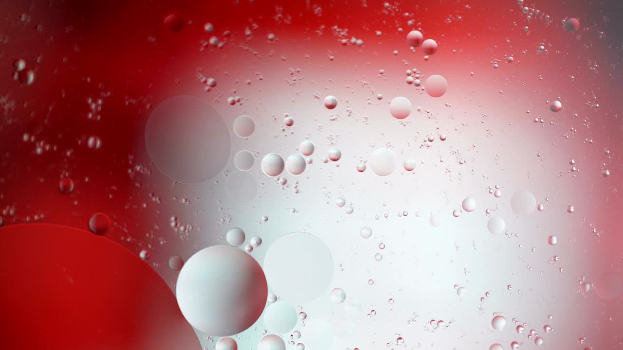 다채로운 거품의 환상적인 구조, 혼란스러운 움직임, 추상적인 다채로운 페인트,  뷰, 액체에 있는 거품의 움직임, 기름 표면, 다채로운 배경, 매크로.