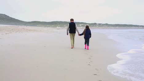 Siblings-walking-hand-in-hand-on-the-beach