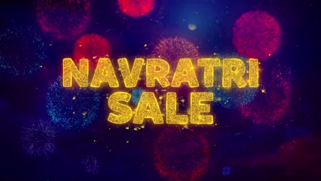 navratri sale fireworks graphic
