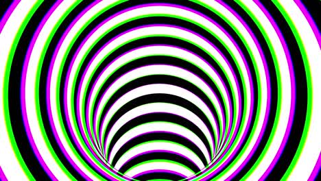 black and white striped tunnel, psychedelic abstraction, 3d rendering computer generation backgorund