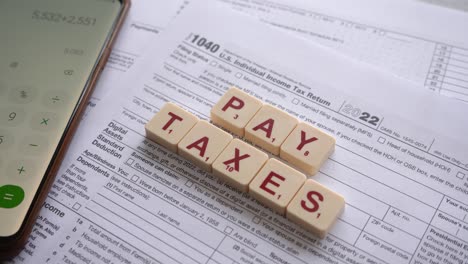 concept of paying taxes