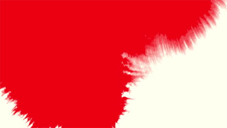 splashing red watercolor brush on white gradient